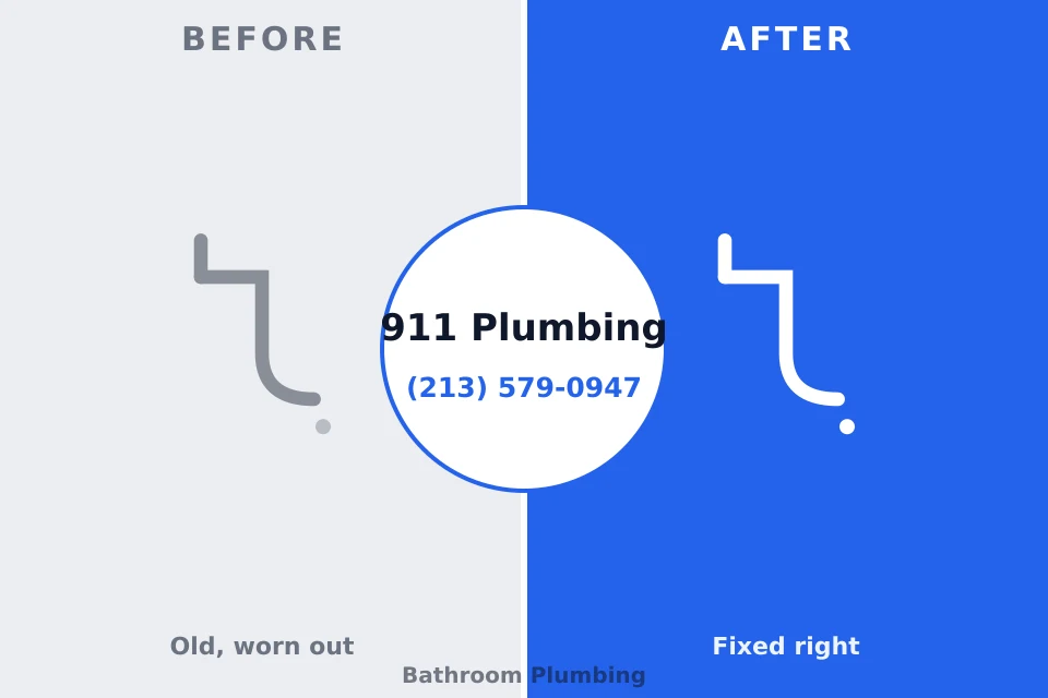 Before and after: plumbing repair Annandale, NJ